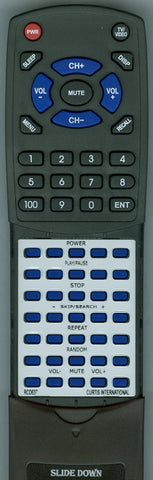 CURTIS INTERNATIONAL RTRCD637 Replacement Remote