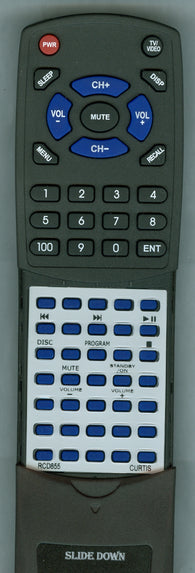 CURTIS INTERNATIONAL RTRCD855 Replacement Remote