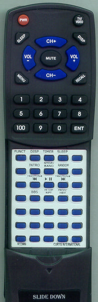 CURTIS INTERNATIONAL RCD869 Replacement Remote