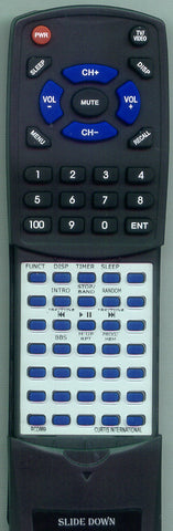 CURTIS INTERNATIONAL RTRCD869 Replacement Remote