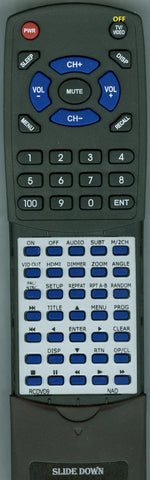 NAD--INSERT DVD9 Replacement Remote
