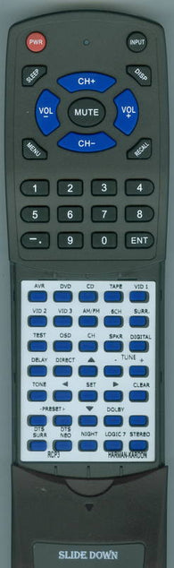 HKBM RCP3 Replacement Remote