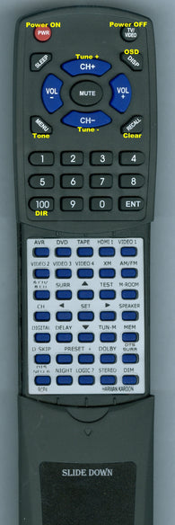 HARMAN KARDON AVR20BLK Replacement Remote