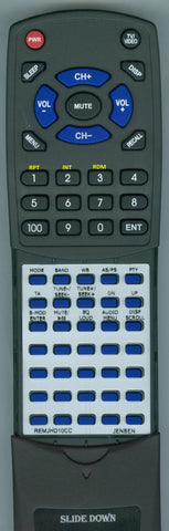 JENSEN--INSERT RTREMJHD10CC Replacement Remote