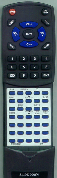 GPX REM-KCL8806DT Replacement Remote