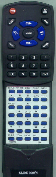 GPX REM-PD708 Replacement Remote