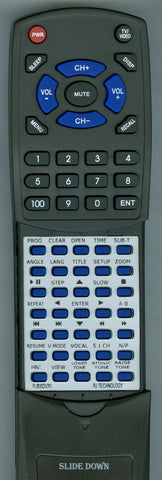 RJ-TECHNOLOGY- RJ800DVXII Replacement Remote