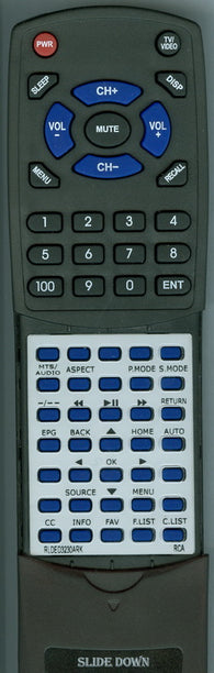 RCA RLDED4031ARK Replacement Remote