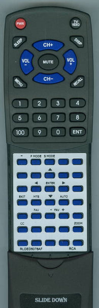 RCA RLDED5078A-F Replacement Remote