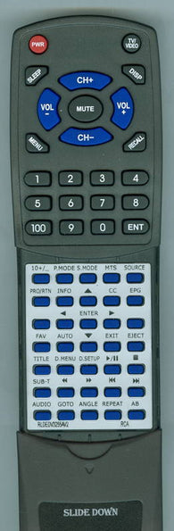 RCA RLEDV2488A-E Replacement Remote