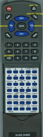 SHERWOOD--INSERT RTRMRVD60 Replacement Remote