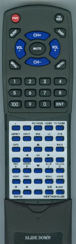 WESTINGHOUSE RTRMT25 Replacement Remote