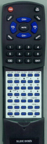 SONY RTRMU5600 Replacement Remote