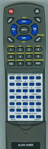 SHERWOOD NEWCASTLE R865 Replacement Remote
