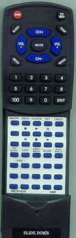 SHARP RRMCG0118AJSA Replacement Remote