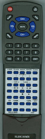 SHARP CDXP3300 Replacement Remote