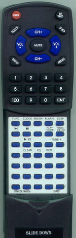 SHARP GA106AWSA Replacement Remote