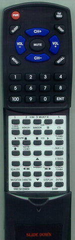 SHARP CDMPX850 Replacement Remote