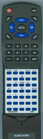 SHARP GB244WJSA Replacement Remote