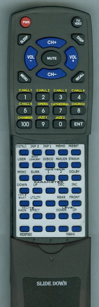 YAMAHA--INSERT RTRSDSP3000 Replacement Remote