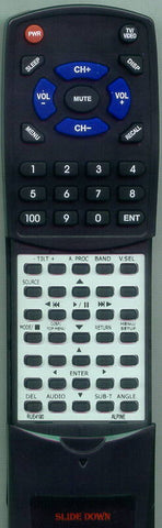 ALPINE MDA5048 Replacement Remote