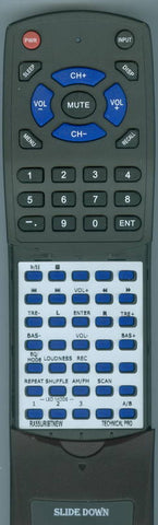 TECHNICAPROBM RX55URIBT Replacement Remote