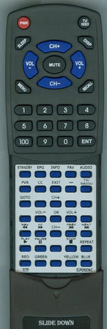 SUPERSONIC SC55 Replacement Remote