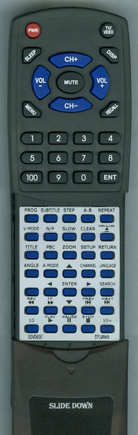 CURTIS INTERNATIONAL RTSDVD6091 Replacement Remote