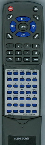 SYLVANIA SDVD10482 Replacement Remote