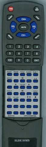CURTIS SDVD7015 Replacement Remote