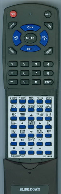 SYLVANIA RTSLED5550DUHD Replacement Remote