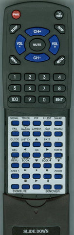 SONICVIEW RTSV360ELITE Replacement Remote