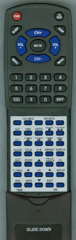 GPX TD930B Replacement Remote