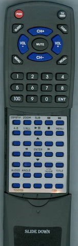 COBY RTTFDVD7008 Replacement Remote