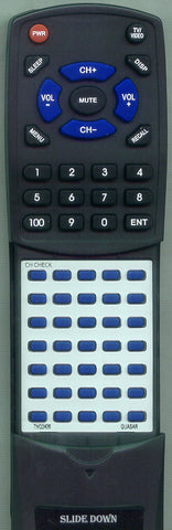 QUASAR TNQ2406 Replacement Remote