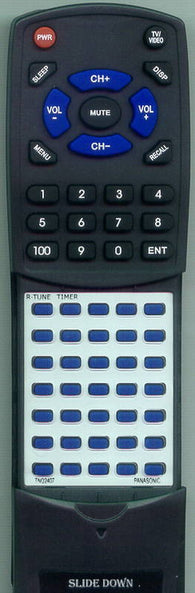 PANASONIC RTTNQ2407 Replacement Remote