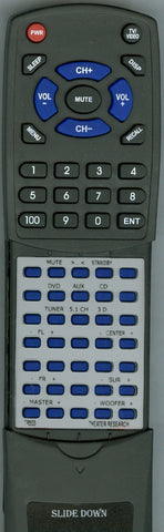 THEATER RESEARCH TR503 Replacement Remote