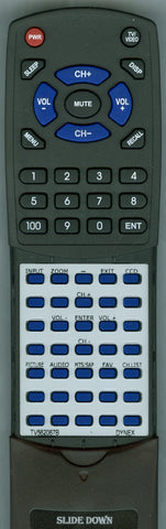 DYNEX TV562067 BLACK Replacement Remote