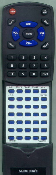 PANASONIC RTTZPR1402 Replacement Remote