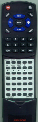 SYMPHONIC UREMT24SR007 Replacement Remote