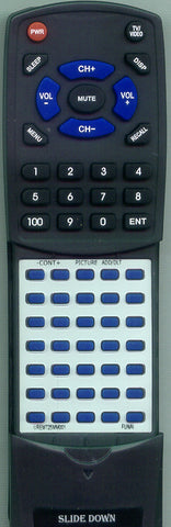 SYMPHONIC UREMT25MM001 Replacement Remote