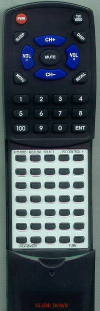 FUNAI FTV13TD Replacement Remote