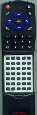 FUNAI FTV13T Replacement Remote