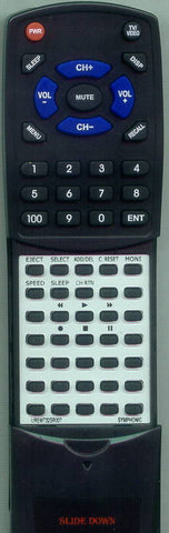 SYMPHONIC 13TVCRX1 Replacement Remote