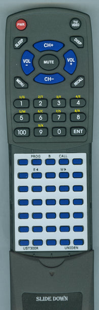 UNIDEN--INSERT UST300R Replacement Remote