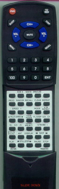 PANASONIC RTVEQ1433 Replacement Remote