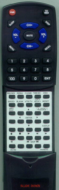 PANASONIC RTVEQ1642 Replacement Remote