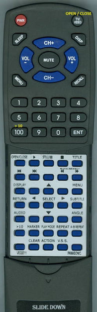 PANASONICINSERT DVDA105 Replacement Remote