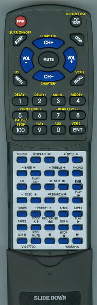 YAMAHA--INSERT RTVI217700 Replacement Remote