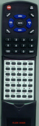 GO-VIDEO- VR3845B Replacement Remote